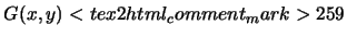 $\displaystyle G(x,y) <tex2html_comment_mark>259$